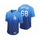 Los Angeles Dodgers #68 Ross Stripling Royal Fade Nike Jersey