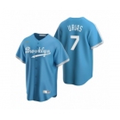 Los Angeles Dodgers #7 Julio Urias Nike Light Blue Cooperstown Collection Alternate Jersey