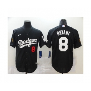 Los Angeles Dodgers #8 Kobe Bryant Black 2020 Cool Base Jersey