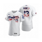 Max Muncy #15 Los Angeles Dodgers White 2020 Stars & Stripes 4th of July Jersey