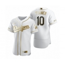 Men's Los Angeles Dodgers #10 Justin Turner Nike White Authentic Golden Edition Jersey