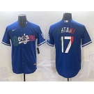Men's Los Angeles Dodgers #17 Shohei Ohtani Blue Mexico Stitched Jersey