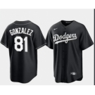 Men's Los Angeles Dodgers #22 Bad Bunny White Black 2022 Celebrity Softball Game Cool Base Jersey