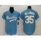 Men's Los Angeles Dodgers #35 Cody Bellinger Nike Light Blue Cooperstown Collection Alternate Jersey