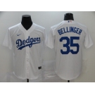 Men's Los Angeles Dodgers #35 Cody Bellinger Replica White Cool Base Baseball Jersey