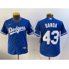 Men's Los Angeles Dodgers #43 Anthony Banda Royal Alternate Limited Stitched Baseball Jersey