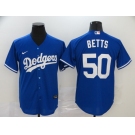 Men's Los Angeles Dodgers #50 Mookie Betts Replica Royal Blue Home Cool Base Baseball Jersey