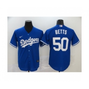 Men's Los Angeles Dodgers #50 Mookie Betts Royal 2020 Cool Base Jersey