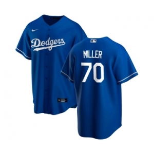 Men’s Los Angeles Dodgers #70 Bobby Miller Blue Cool Base Stitched Baseball Jersey