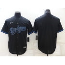 Men's Los Angeles Dodgers Blank Lights Out Black Fashion Stitched MLB Cool Base Nike Jersey