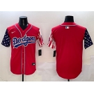 Men's Los Angeles Dodgers Blank Red Limited Stitched Baseball Jersey