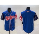 Men's Los Angeles Dodgers Blank Royal Limited Stitched Baseball Jersey