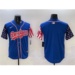 Men's Los Angeles Dodgers Blank Royal Limited Stitched Baseball Jersey