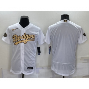 Men's Los Angeles Dodgers Blank White 2022 All Star Stitched Flex Base Nike Jersey