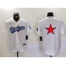 Men's Los Angeles Dodgers Blank White Cool Base Stitched Jerseys