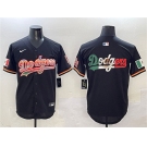 Men's Los Angeles Dodgers Team Big Logo Black Mexico Limited Stitched Baseball Jersey