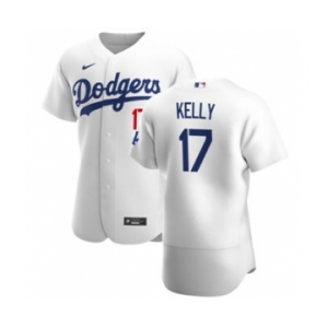 Men's Nike Los Angeles Dodgers #17 Joe Kelly White Home 2020 Authentic Player Baseball Jersey