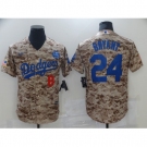 Men's Nike Los Angeles Dodgers #24 Kobe Bryant Authentic Camo Realtree Collection Jersey