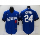 Men's Nike Los Angeles Dodgers #24 Kobe Bryant Blue Game City Player Jersey