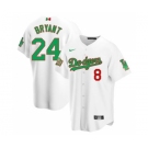 Men's Nike Los Angeles Dodgers #24 Kobe Bryant Mexico White Stitched Baseball Jersey