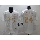 Men's Nike Los Angeles Dodgers #24 Kobe Bryant White Fashion Edition Baseball Jersey