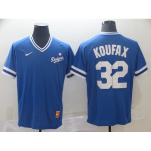 Men's Nike Los Angeles Dodgers #32 Sandy Koufax Blue M&N MLB Jersey