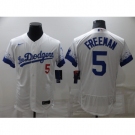 Men's Nike Los Angeles Dodgers #5 Freddie Freeman White City Player Jersey