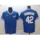 Men's Nike Majestic Los Angeles Dodgers #42 Jackie Robinson Blue M&N MLB Jersey