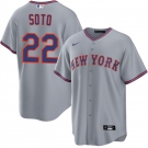 Men's New York Mets #22 Juan Soto Gray 2025 Limited Stitched Baseball Jersey