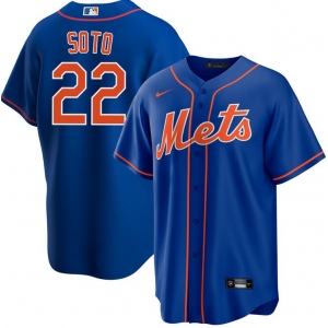 Men's New York Mets #22 Juan Soto Royal 2024 Cool Base Limited Stitched Baseball Jersey
