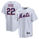 Men's New York Mets #22 Juan Soto White 2024 Cool Base Limited Stitched Baseball Jersey