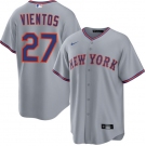 Men's New York Mets #27 Mark Vientos Gray 2025 Limited Stitched Baseball Jersey