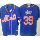 Men's New York Mets #39 Edwin Diaz Blue Stitched MLB Cool Base Nike Jersey