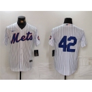 Men's New York Mets #42 Jackie Robinson White Cool Base Stitched Baseball Jersey