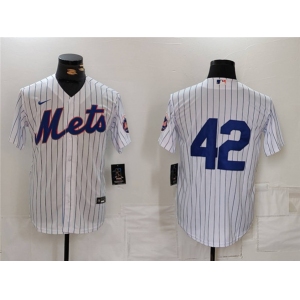 Men's New York Mets #42 Jackie Robinson White Cool Base Stitched Baseball Jersey