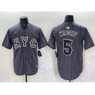 Men's New York Mets #5 David Wright Navy City Connect Stitched Baseball Jersey