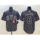 Men's New York Mets #6 Starling Marte Gray 2024 City Connect Cool Base Stitched Jerseys