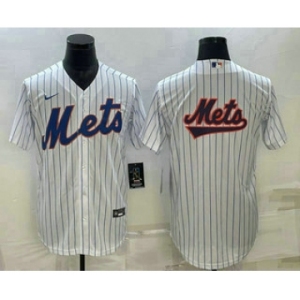 Men's New York Mets Big Logo White Cool Base Stitched Baseball Jerseys