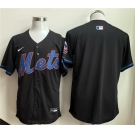Men's New York Mets Blank Black 2025 Limited Stitched Baseball Jersey