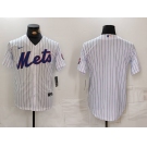 Men's New York Mets Blank White Cool Base Stitched Jersey