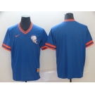 Men's Nike Majestic New York Mets Blank Blue MLB M&N Jersey