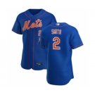 Men's Nike New York Mets #2 Dominic Smith Royal Alternate 2020 Authentic Player Baseball Jersey