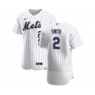Men's Nike New York Mets #2 Dominic Smith White Home 2020 Authentic Player Baseball Jersey