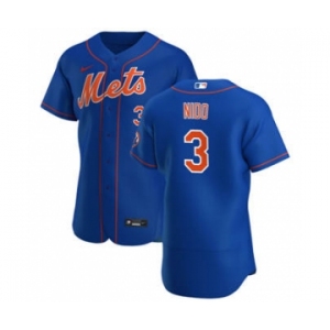 Men's Nike New York Mets #3 Tomas Nido Royal Alternate 2020 Authentic Player Baseball Jersey