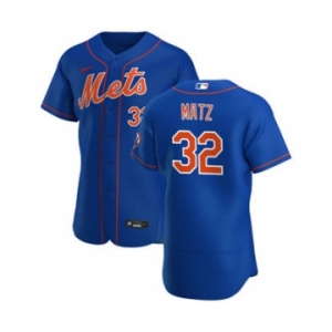 Men's Nike New York Mets #32 Steven Matz Royal Alternate 2020 Authentic Player Baseball Jersey