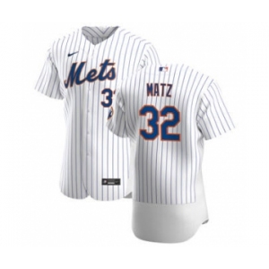 Men's Nike New York Mets #32 Steven Matz White Home 2020 Authentic Player Baseball Jersey