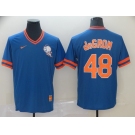 Men's Nike New York Mets #48 Jacob deGrom Blue MLB M&N Jersey