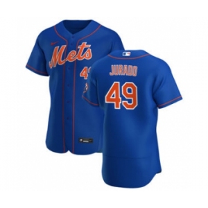 Men's Nike New York Mets #49 Ariel Jurado Royal Alternate 2020 Authentic Player Baseball Jersey