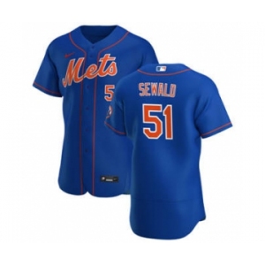 Men's Nike New York Mets #51 Paul Sewald Royal Alternate 2020 Authentic Player Baseball Jersey
