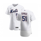 Men's Nike New York Mets #51 Paul Sewald White Home 2020 Authentic Player Baseball Jersey